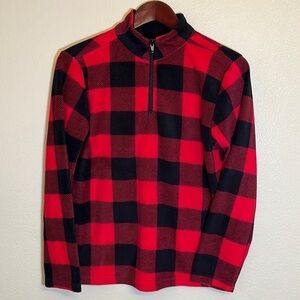 FRENCH Toast Red Buffalo Plaid Pullover Sweatshirt